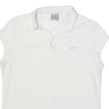NIKE Fit Dry Girls Polo Shirt White XL