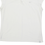 NIKE Fit Dry Girls Polo Shirt White XL