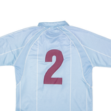 ERIMA #2 Amateur Mens Football Shirt Jersey Blue Collared L
