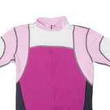 GONSO Cycling Womens T-Shirt Pink 1/4 Zip XS