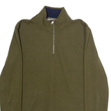 TED BAKER Mens Sweatshirt Green 1/4 Zip M