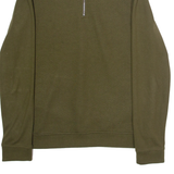 TED BAKER Mens Sweatshirt Green 1/4 Zip M