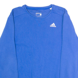 ADIDAS Mens Sweatshirt Blue Crew Neck S