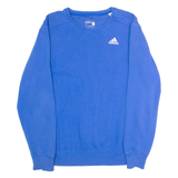 ADIDAS Mens Sweatshirt Blue Crew Neck S
