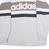 ADIDAS ORIGINALS X Descente Mens Sweatshirt Grey Crew Neck M