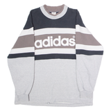 ADIDAS ORIGINALS X Descente Mens Sweatshirt Grey Crew Neck M