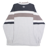 ADIDAS ORIGINALS X Descente Mens Sweatshirt Grey Crew Neck M