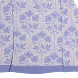 WHITE STUFF Night Owl Floral Womens Sweatshirt Blue Crew Neck S