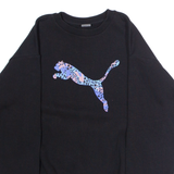 PUMA Mens Sweatshirt Black Crew Neck S
