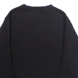 ELLESSE Womens Sweatshirt Black Crew Neck UK 10