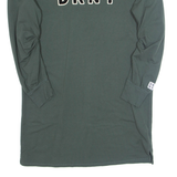 DKNY Womens Jumper Dress Grey Long Sleeve Knee Length S