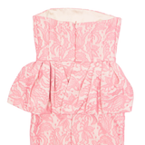 ZARA Womens Mini Dress Pink Floral Sleeveless Short XS