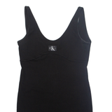 CALVIN KLEIN Womens Tank Dress Black Sleeveless Short XL