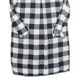 ZARA Womens Shirt Dress Black Check Long Sleeve Knee Length S