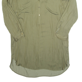 ZARA Womens Shirt Dress Green Long Sleeve Knee Length L