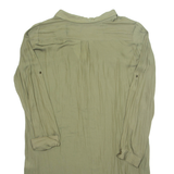 ZARA Womens Shirt Dress Green Long Sleeve Knee Length L