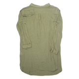 ZARA Womens Shirt Dress Green Long Sleeve Knee Length L