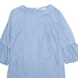 ZARA Womens Shift Dress Blue Knee Length S