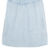 ZARA Womens Shift Dress Blue Short Sleeve Knee Length XS