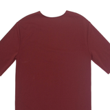 ZARA Womens Shift Dress Maroon Short Sleeve Knee Length M