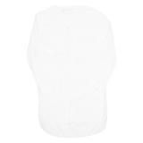 ZARA Seim Sheer Womens Shirt Dress White Long Sleeve Hi-Low S