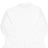 ZARA Womens Shirt Dress White Long Sleeve Knee Length XS