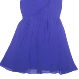 ARMANI EXCHANGE Womens Fit & Flare Dress Blue Sleeveless Knee Length UK 8