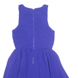 ARMANI EXCHANGE Womens Fit & Flare Dress Blue Sleeveless Knee Length UK 8
