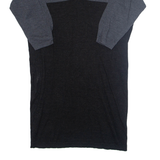 JAEGER Womens Jumper Dress Black Wool Midi L