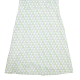 BODEN Womens A-Line Dress Green Spotted Sleeveless Midi UK 16