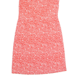 BODEN Womens Day Dress Red Floral Short Sleeve Knee Length UK 12