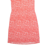 BODEN Womens Day Dress Red Floral Short Sleeve Knee Length UK 12