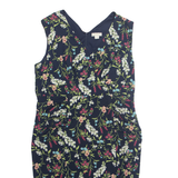 MONSOON Womens Pencil Dress Blue Floral Sleeveless Midi UK 18