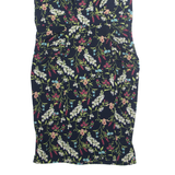 MONSOON Womens Pencil Dress Blue Floral Sleeveless Midi UK 18
