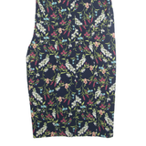 MONSOON Womens Pencil Dress Blue Floral Sleeveless Midi UK 18