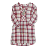 FAT FACE Womens Shirt Dress Red Plaid Knee Length UK 10