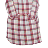 FAT FACE Womens Shirt Dress Red Plaid Knee Length UK 10