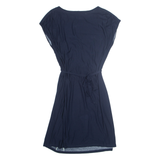 PHASE EIGHT Womens Fit & Flare Dress Blue Floral Short Sleeve Midi UK 10