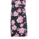 KAREN MILLEN Womens Bodycon Dress Black Floral Sleeveless Midi UK 10