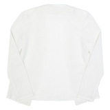 C&A Open Womens Blouse White Long Sleeve S