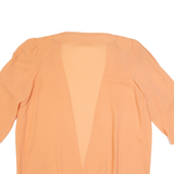 Open Womens Blouse Orange Long Sleeve M