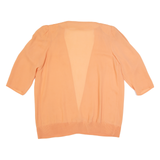 Open Womens Blouse Orange Long Sleeve M