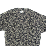 REHLJ Womens Printed Blouse Black Viscose Floral S