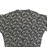 REHLJ Womens Printed Blouse Black Viscose Floral S