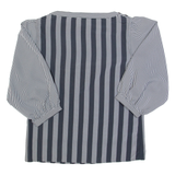 SOMMERMANN Womens Printed Blouse Black 3/4 Sleeve Striped S