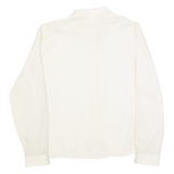 GIGINE Womens Shirt Cream Collared Long Sleeve L