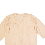 EINHORN Womens Blouse Beige 3/4 Sleeve Silk M