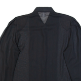 VISION C&A Womens Shirt Black Collared Long Sleeve L