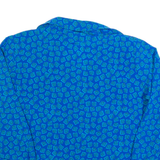 COUNTRY SOPHISTICATES BY PENDLETON Womens Printed Blouse Blue Crazy Pattern M
