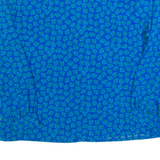 COUNTRY SOPHISTICATES BY PENDLETON Womens Printed Blouse Blue Crazy Pattern M